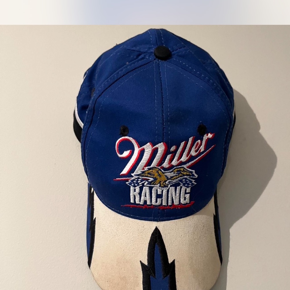 Miller Racing Blue and White Nascar Hat